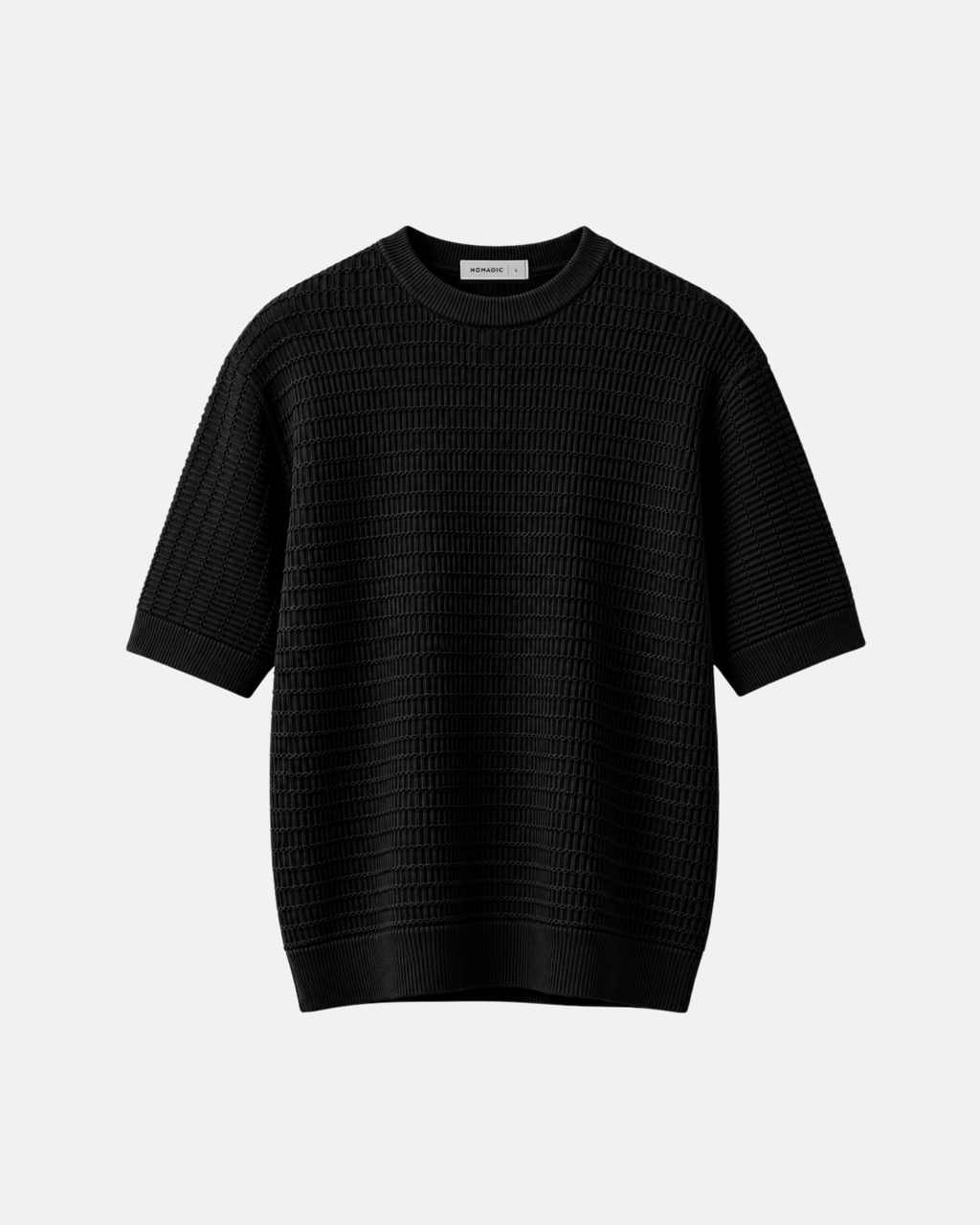 Tirana Knitted T-Shirt Black