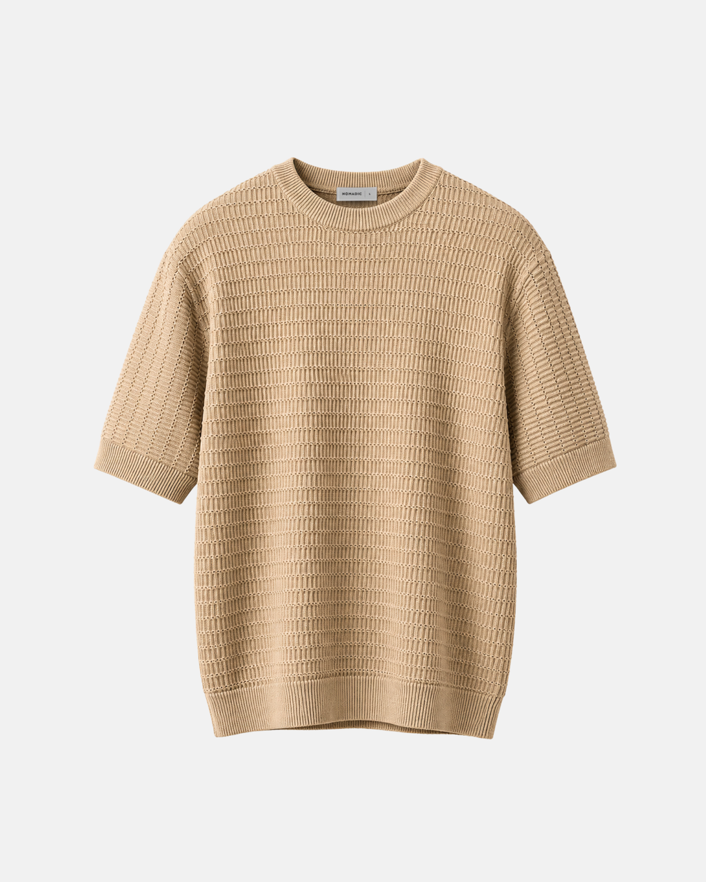 Tirana Knitted T-Shirt Beige