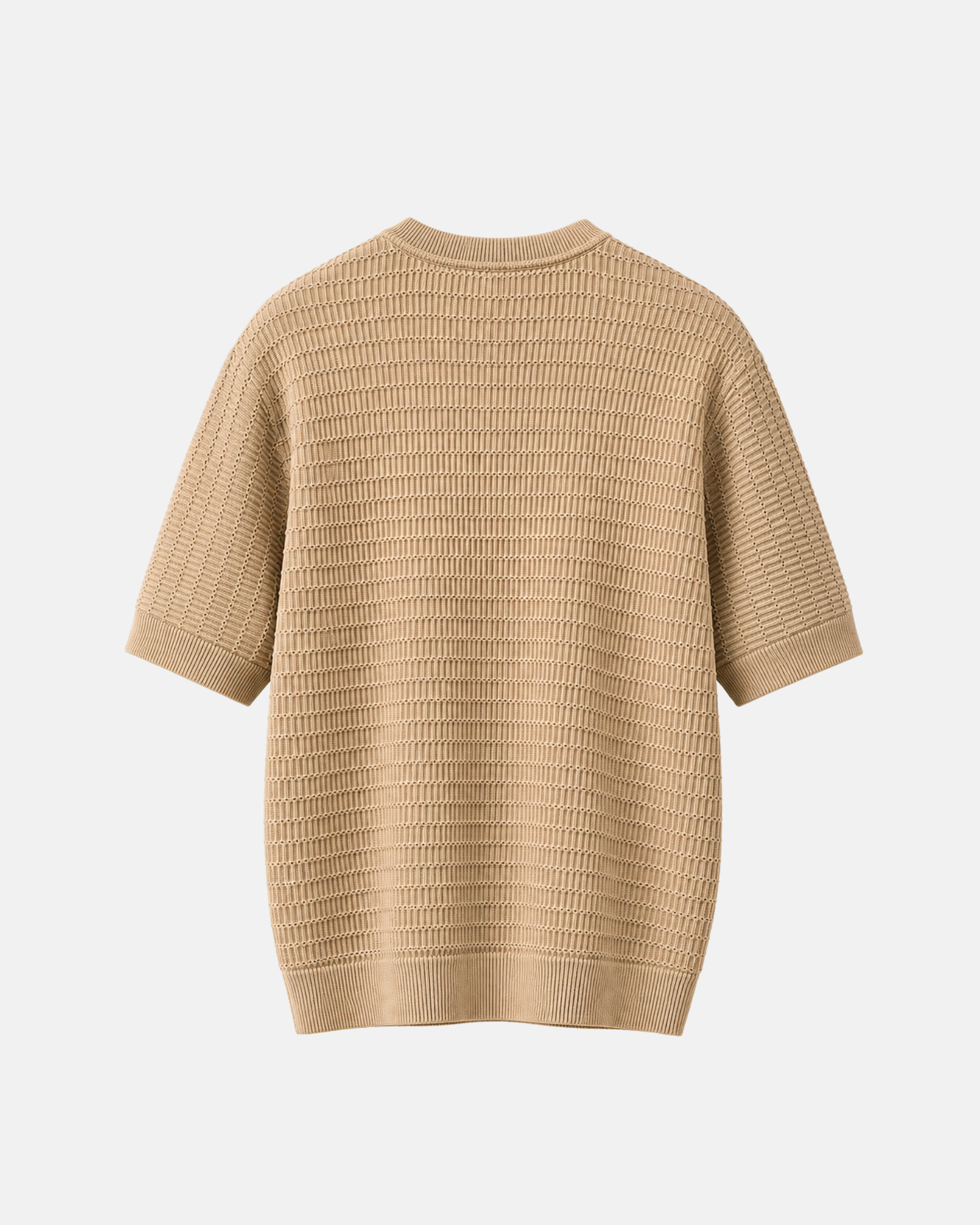 Tirana Knitted T-Shirt Beige