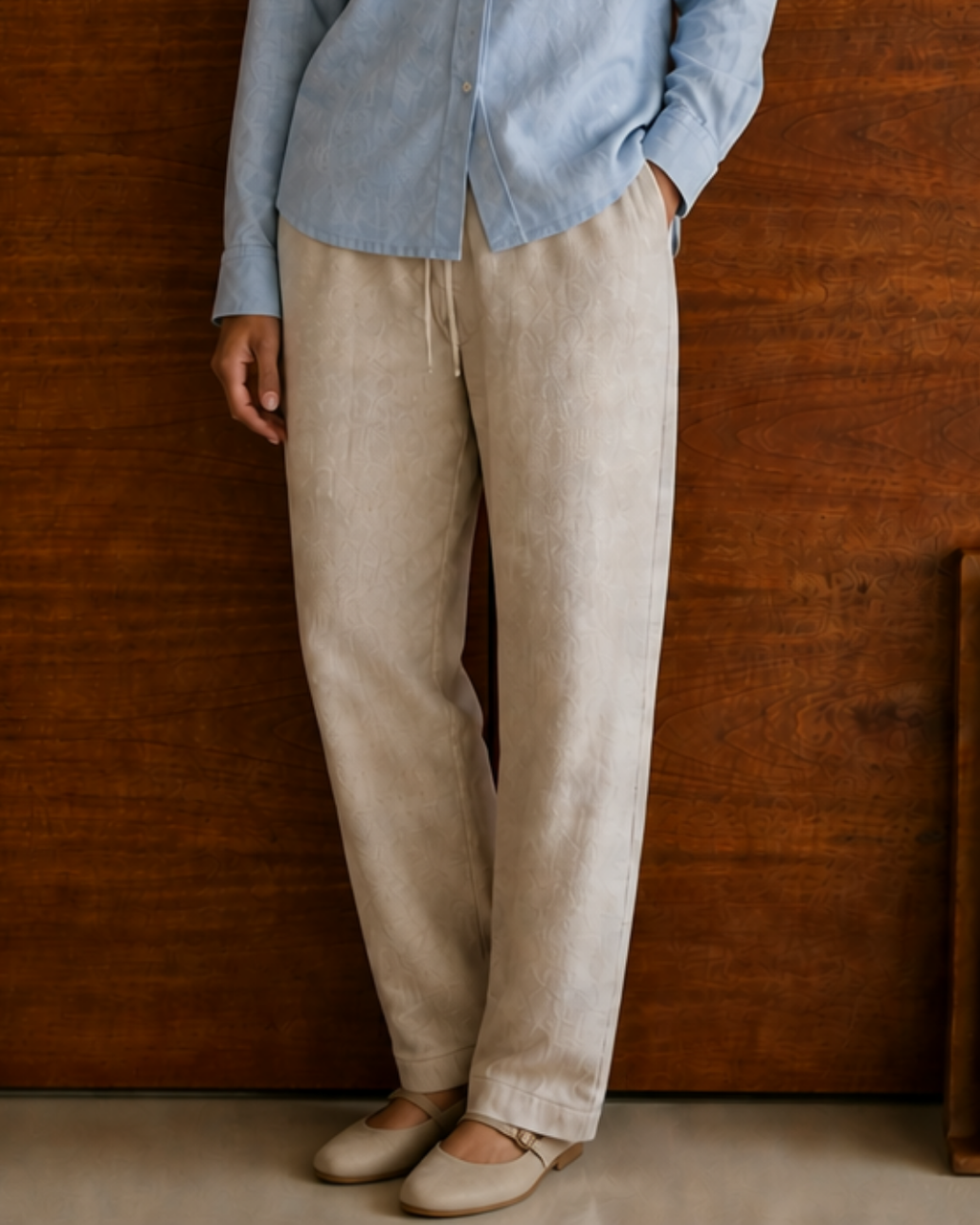 Rome Linen Pants Beige